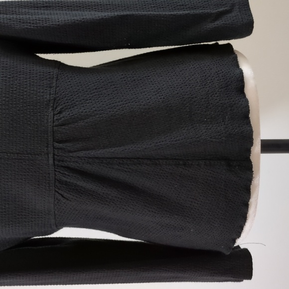 Oska Soft Black Textured Seersucker Jacket - Picture 10 of 16